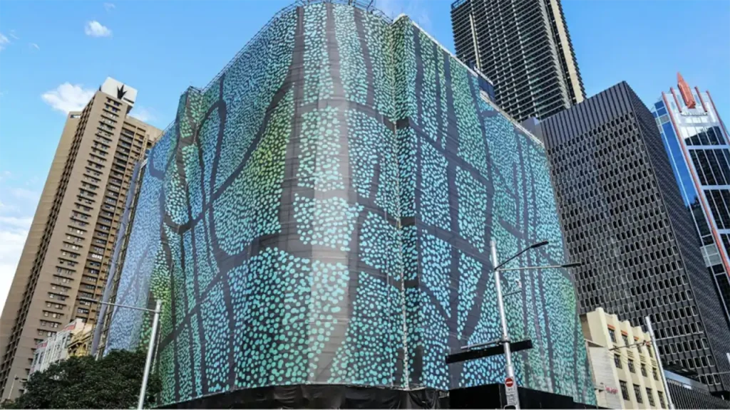Woolworth’s building wrap premium banner mesh